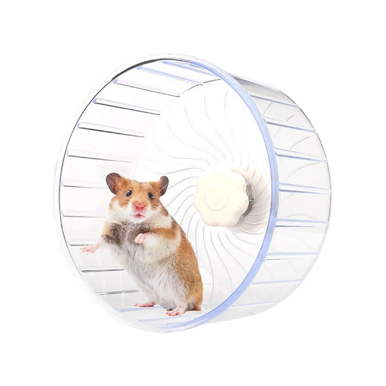 Hamster Running Sport Transparent Widened Running Wheel Support Toy Small Pet Roller Bearing Silent Running Wheel