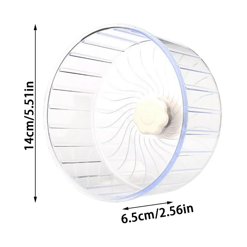 Hamster Running Sport Transparent Widened Running Wheel Support Toy Small Pet Roller Bearing Silent Running Wheel