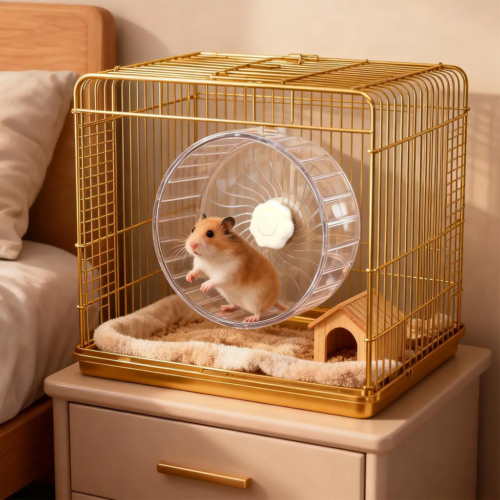Hamster Running Sport Transparent Widened Running Wheel Support Toy Small Pet Roller Bearing Silent Running Wheel