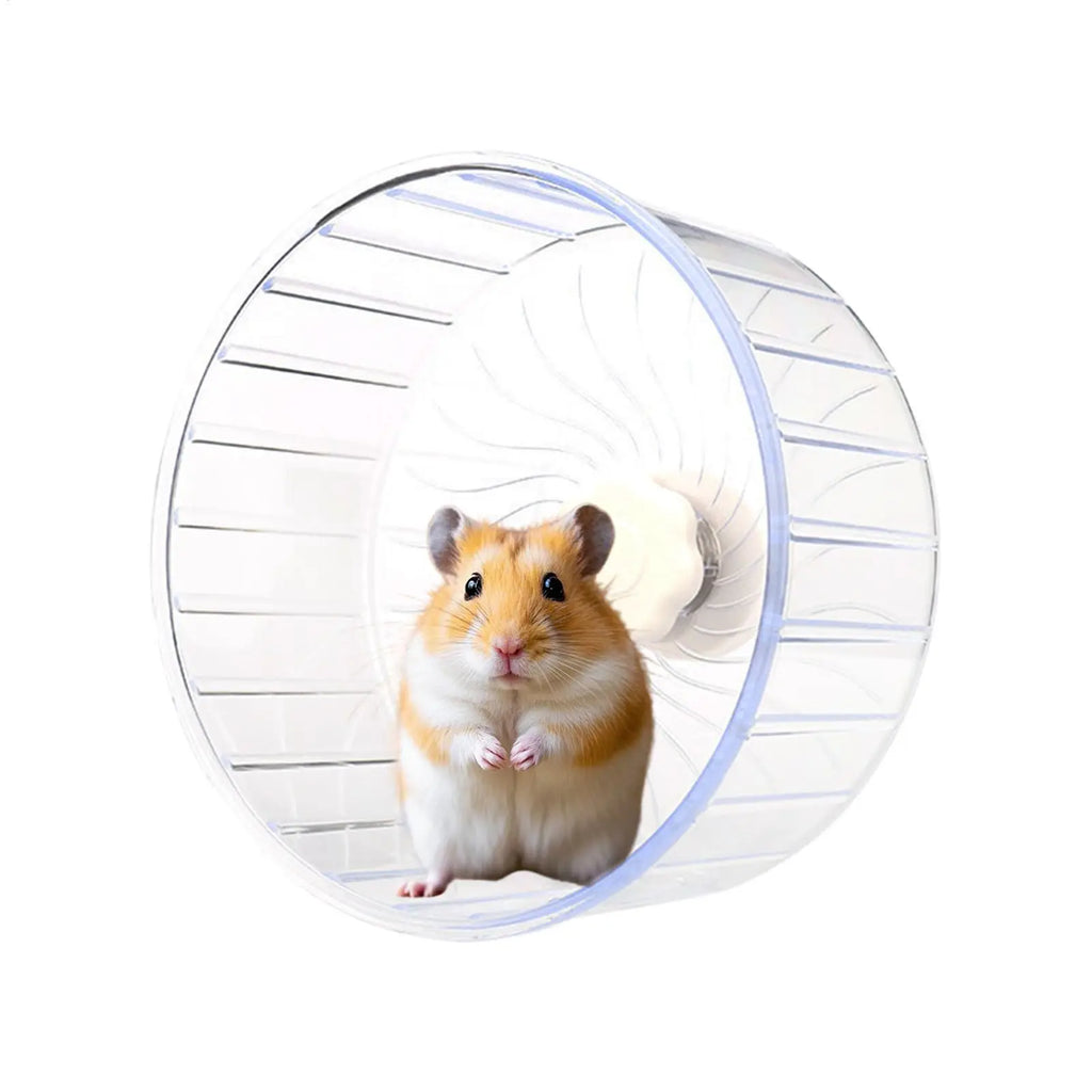 Hamster Running Sport Transparent Widened Running Wheel Support Toy Small Pet Roller Bearing Silent Running Wheel