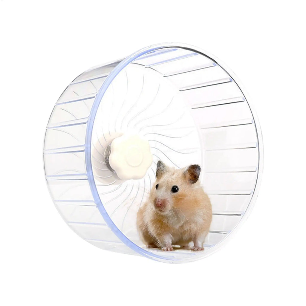 Hamster Running Sport Transparent Widened Running Wheel Support Toy Small Pet Roller Bearing Silent Running Wheel