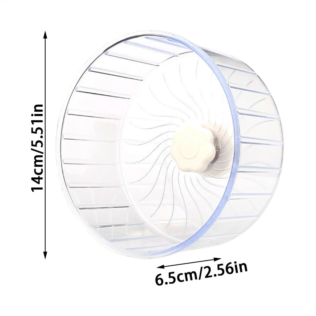 Hamster Running Sport Transparent Widened Running Wheel Support Toy Small Pet Roller Bearing Silent Running Wheel